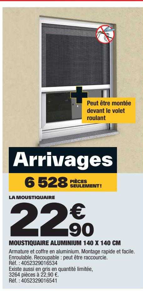 Moustiquaire Aluminium 140 X 140 Cm