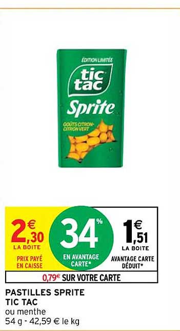 pastilles sprite tic tac