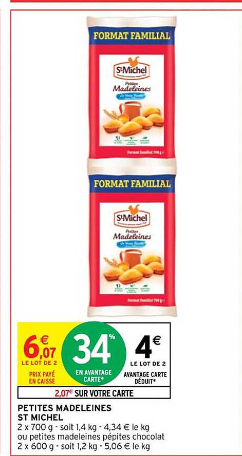 petites madeleines st michel