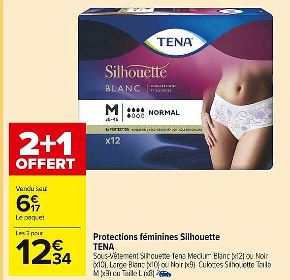 protections féminines silhouette tena