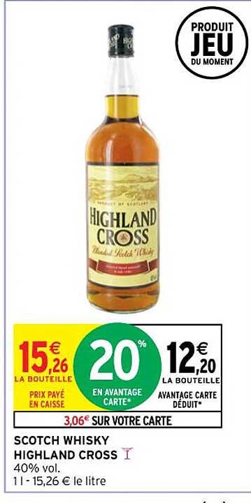 scotch whisky highland cross
