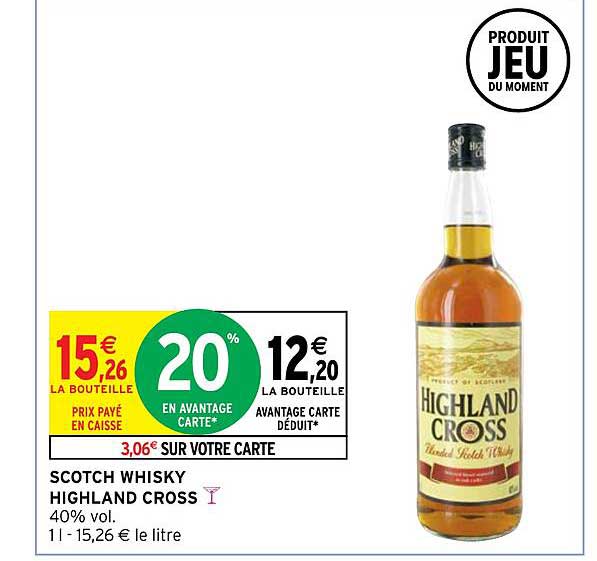 scotch whisky highland cross