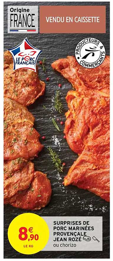 surprises de porc marinées provençale jean rozé