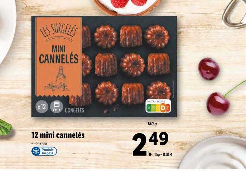 12 Mini Cannelés