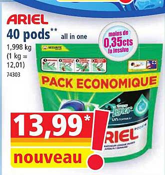 40 pods all in one ariel