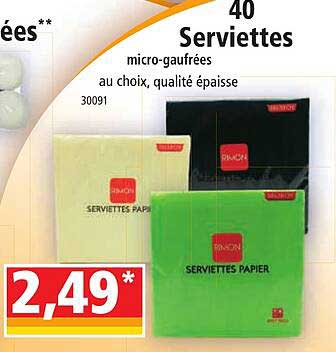 40 Serviettes