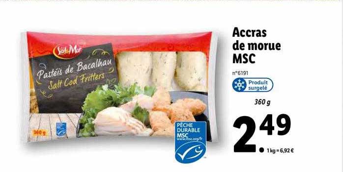 accras de morue msc sol & mar