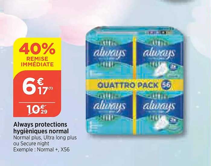 always protections hygiéniques normal