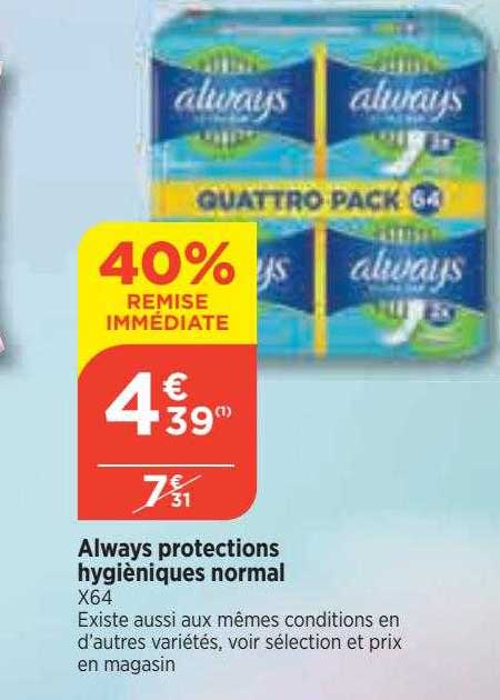 always protections hygiéniques normal