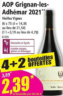 aop grignan-les-adhémar 2021 vieilles vignes