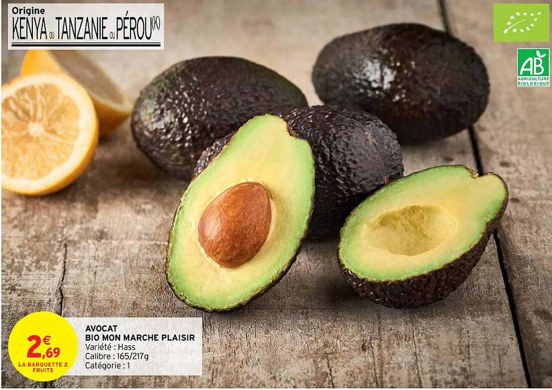avocat bio mon marché plaisir