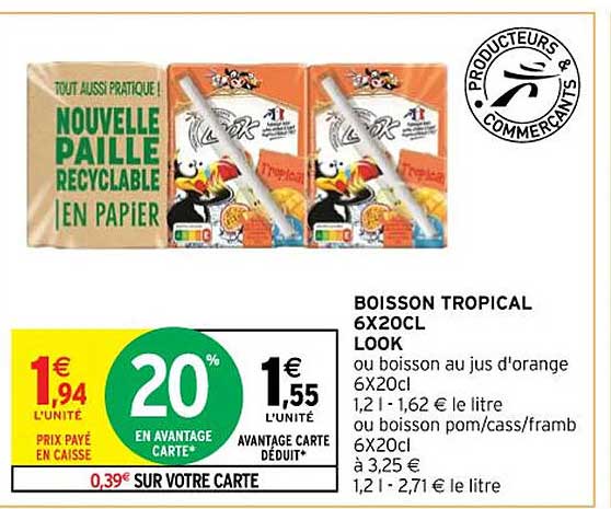 boisson tropical 6 x 20cl look