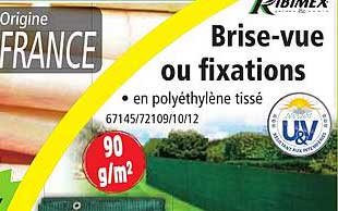 brise-vue ou fixations ribimex