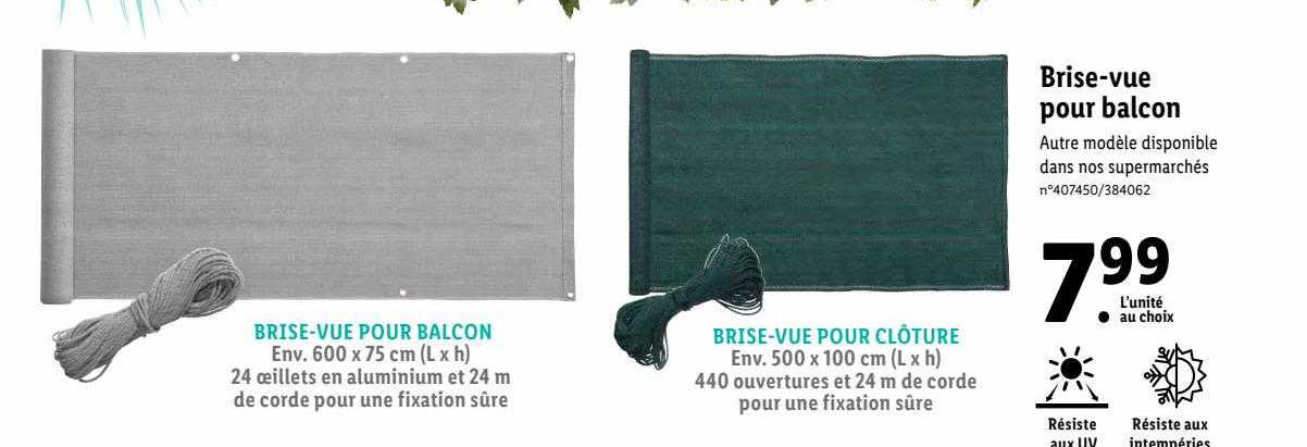 brise-vue pour balcon