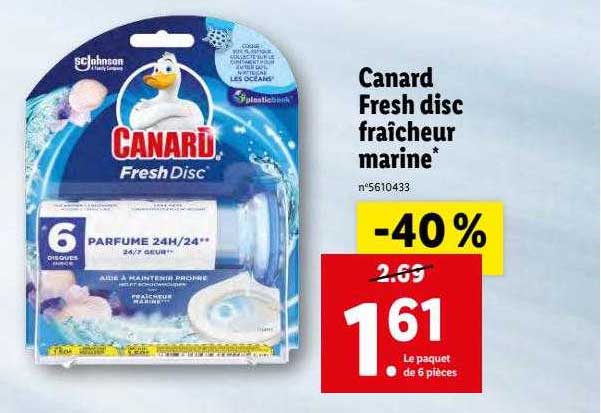 canard fresh disc fraîcheur marine