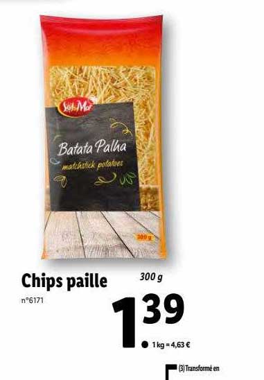 chips paille sol & mar