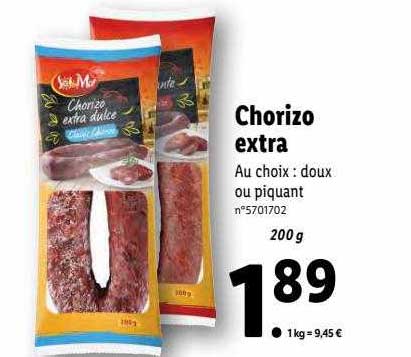 chorizo extra sol & mar