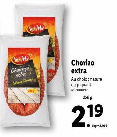 chorizo extra sol & mar