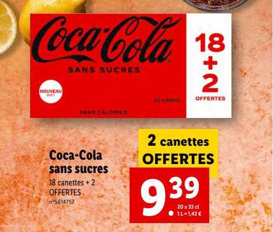 coca-cola sans sucres