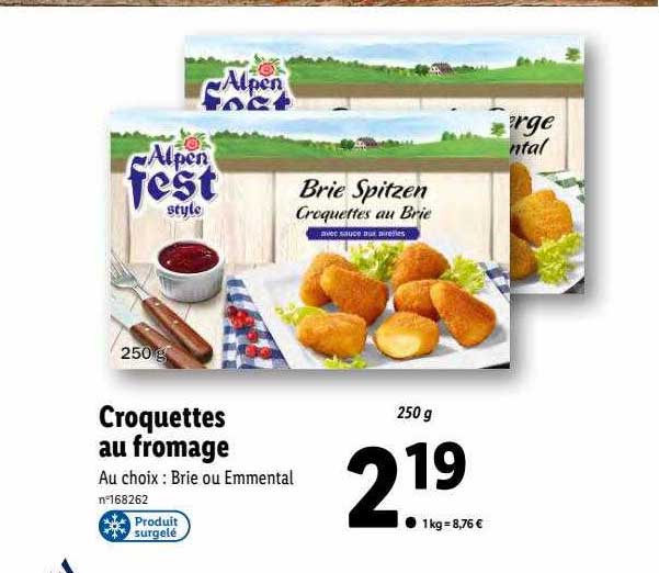 croquettes au fromage alpen fest