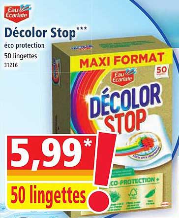 décolor stop eau écarlate