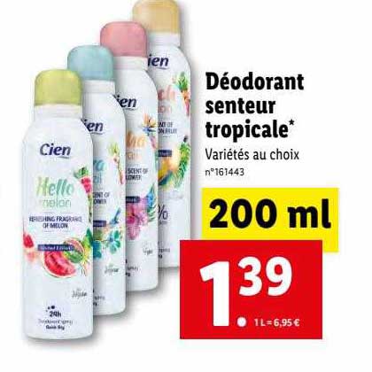 Déodorant Senteur Tropicale Cien