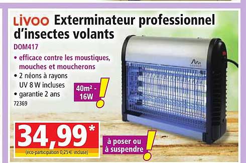 exterminateur professionnel d'insectes volants livoo