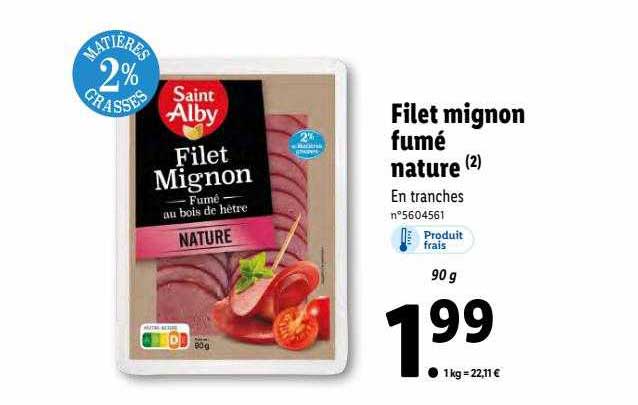 filet mignon fumé nature saint alby