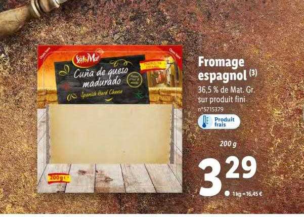 fromage espagnol sol & mar