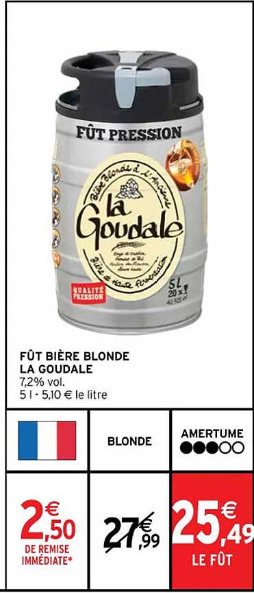 Fût Bière Blonde La Goudale