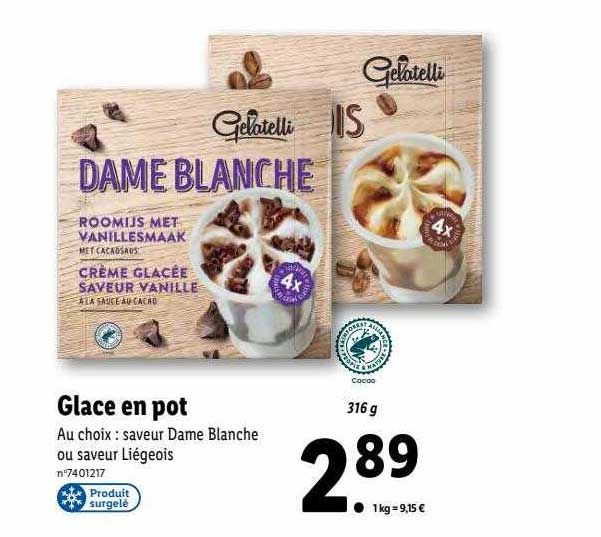 Glace En Pot Gelatelli