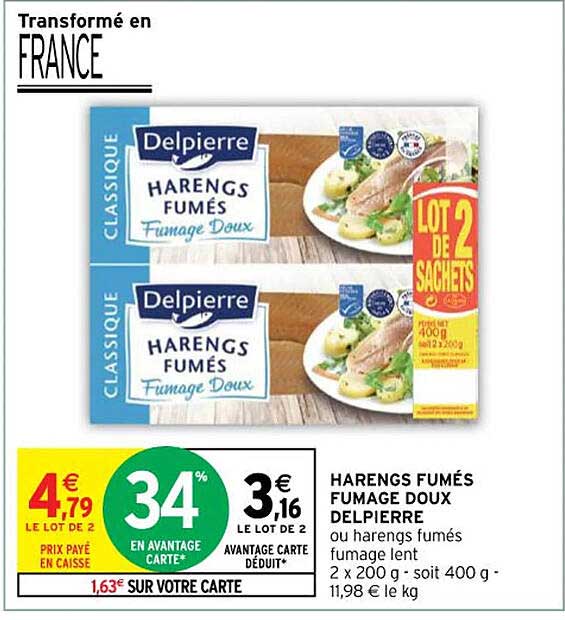harengs fumés fumage doux delpierre