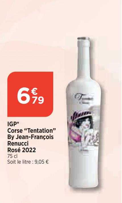 igp corse "tentation" by jean-françois renucci rosé 2022