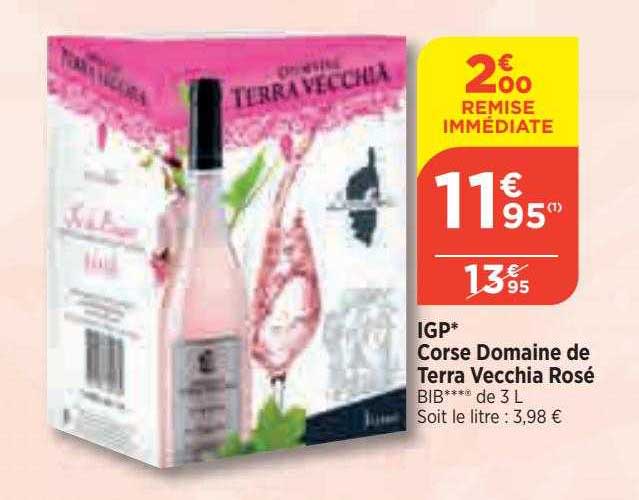 igp corse domaine de terra vecchia rosé