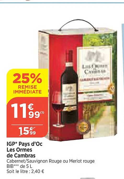 igp pays d'oc les ormes de cambras