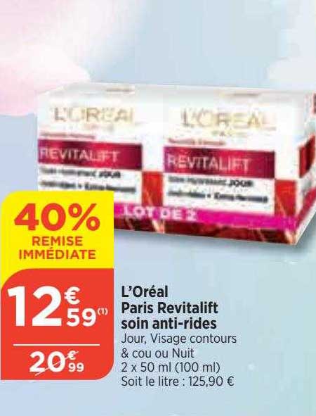 l'oréal paris revitalift soin anti-rides