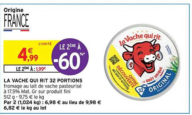 la vache qui rit 32 portions