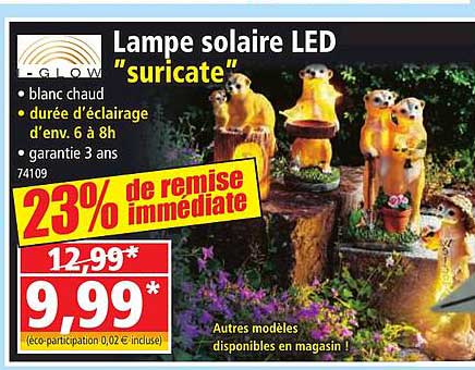 lampe solaire led "suricate" i-glow