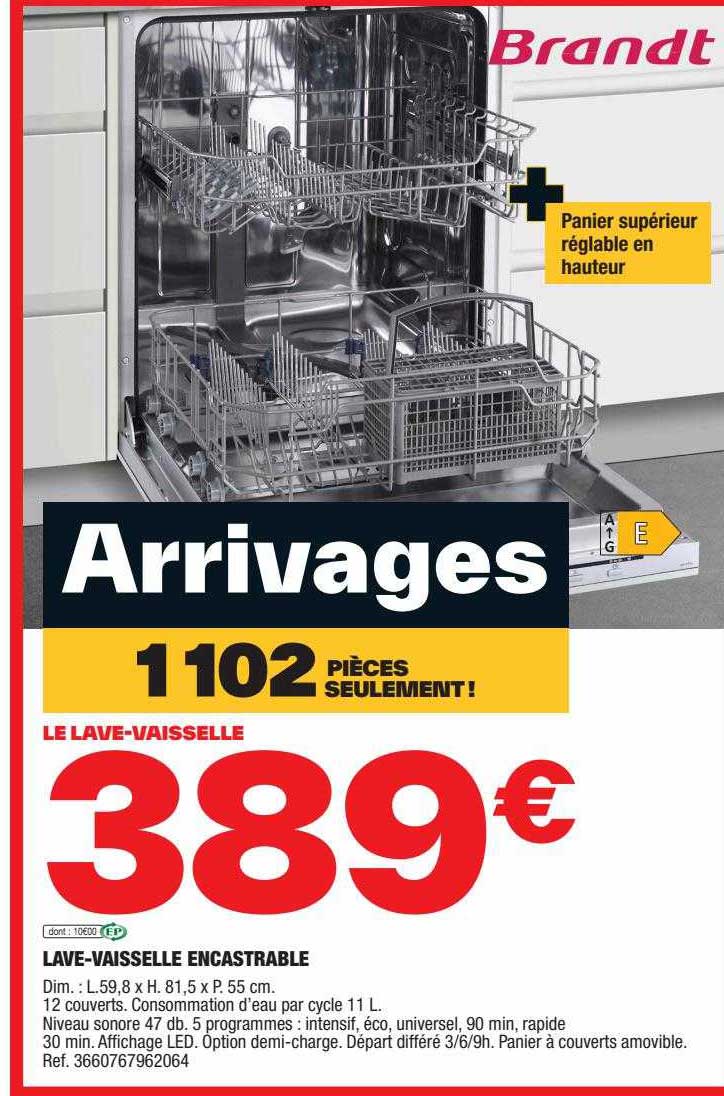 lave-vaisselle encastrable