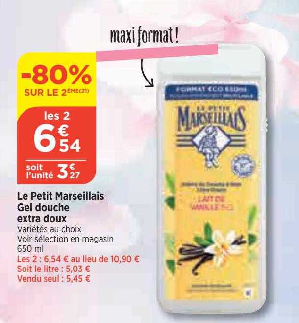 Le Petit Marseillais Gel Douche Extra Doux