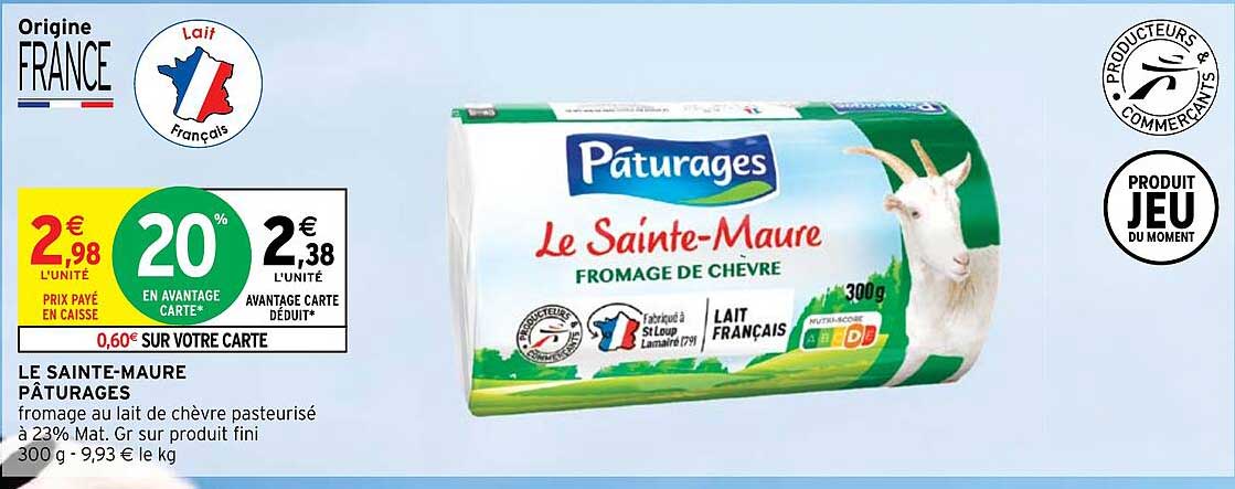 Le Sainte-maure Pâturages