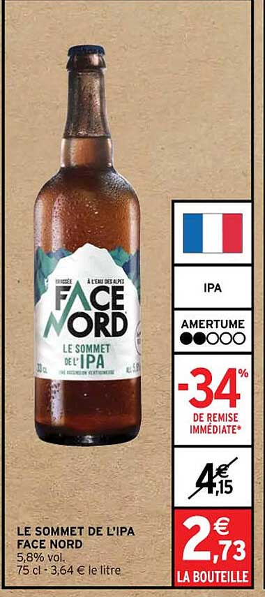 le sommet de l'ipa face nord