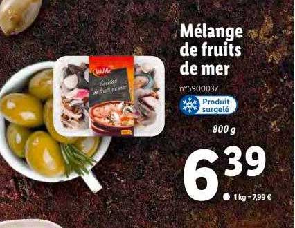 mélange de fruits de mer sol & mar