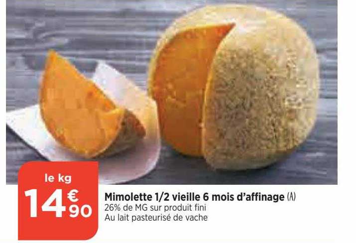 mimolette 1-2 vieille 6 mois d'affinage