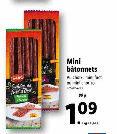 mini bâtonnets sol & mar