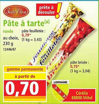 Pâte à Tarte Ronde