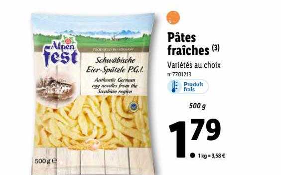 pâtes fraîches alpen fest