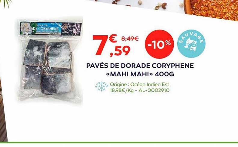 Pavés De Dorade Coryphene «mahi Mahi» 400 G