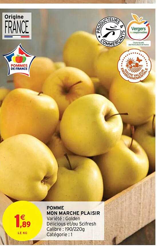 pomme mon marché plaisir