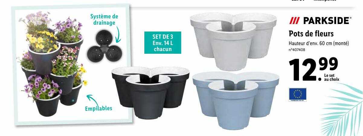 pots de fleurs parkside
